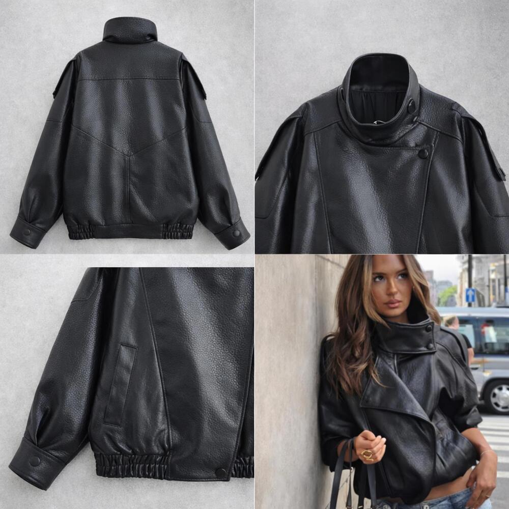 Deadstock Leather Zip Jacket - image 1